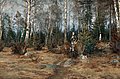 JOHAN KROUTHÉN, Woman in a spring landscape...