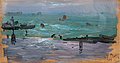 ILJA REPIN, SKETCH FROM NAPLES. Sign. Oil o...