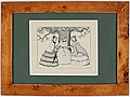 ELSA BESKOW, tuschteckning, monogramsignerad.