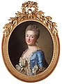 ALEXANDER ROSLIN, Portrait of an unknown la...