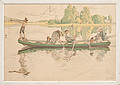 CARL LARSSON, efter, färglitografi.