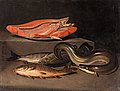 PEHR HILLESTRÖM, Stillife with fishes. Canv...