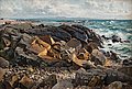 BERNDT LINDHOLM, SEASCAPE. Sign. 1890. Oil ...
