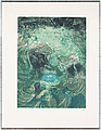 ROBERTO MATTA, färgetsningar, 2 st, signera...
