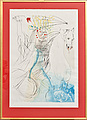 SALVADOR DALÍ, färgetsning."Sankta Lucia (L...