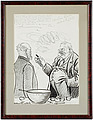 ALBERT ENGSTRÖM, blandteknik, signerad.