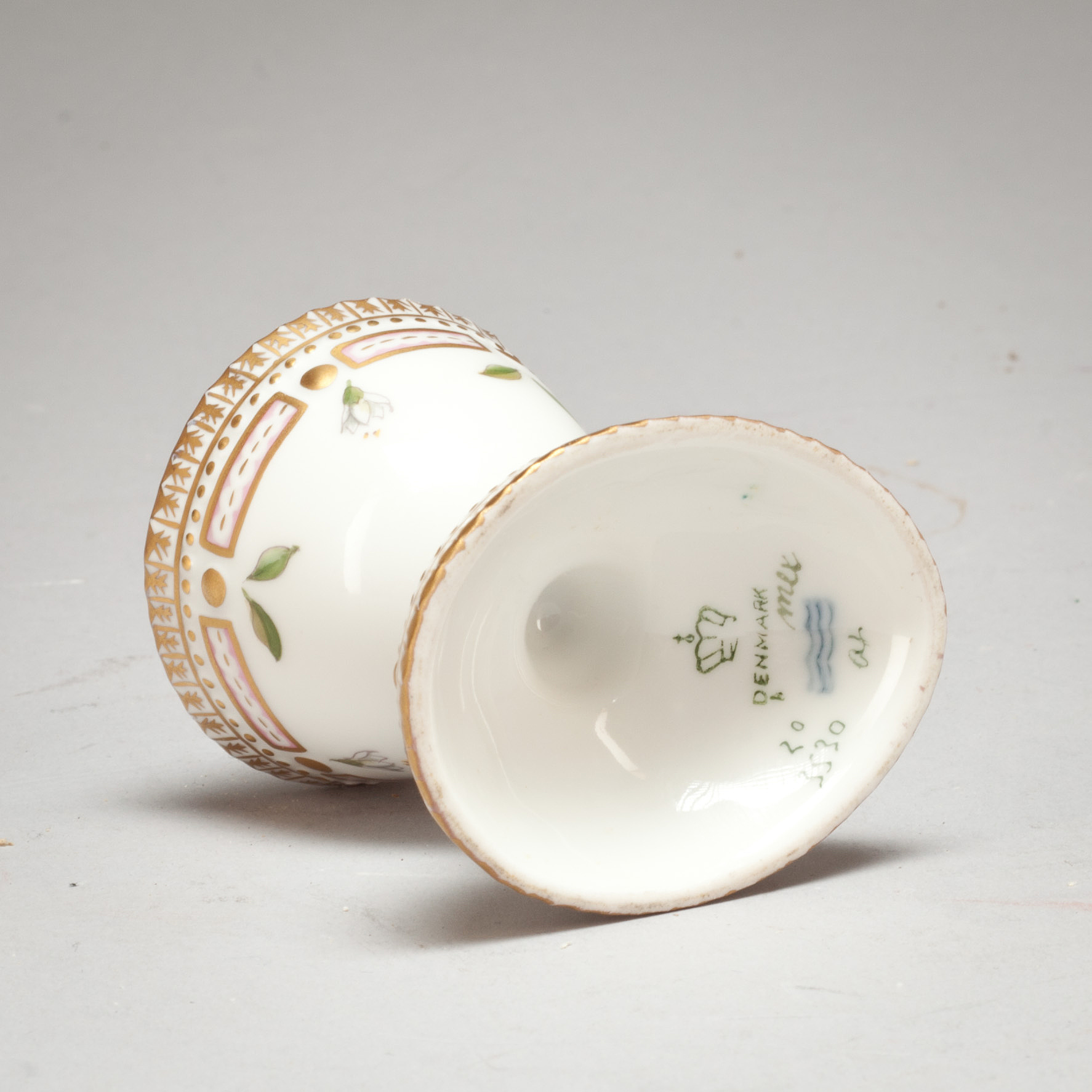 Bol Décoratif Vintage Flora Danica Royal Copenhagen, Motif Botanique Oxyria Digyna, Bon état