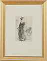 CARL LARSSON, etsning, signerad i plåten.