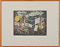 ROBERTO MATTA, färgetsning, signerad och nu...