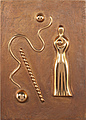 ESAIAS THORÉN, relief, brons, signerad, dat...