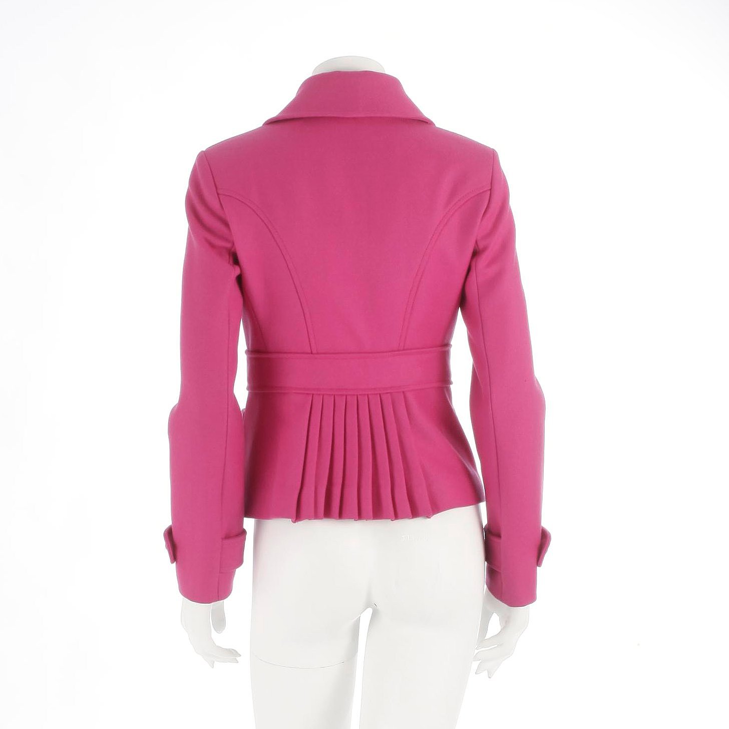 RED VALENTINO, a hot pink wool blend jacket. Size 42. Bukowskis
