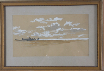 ADRIAN-NILSSON, GÖSTA, gouache, sign.