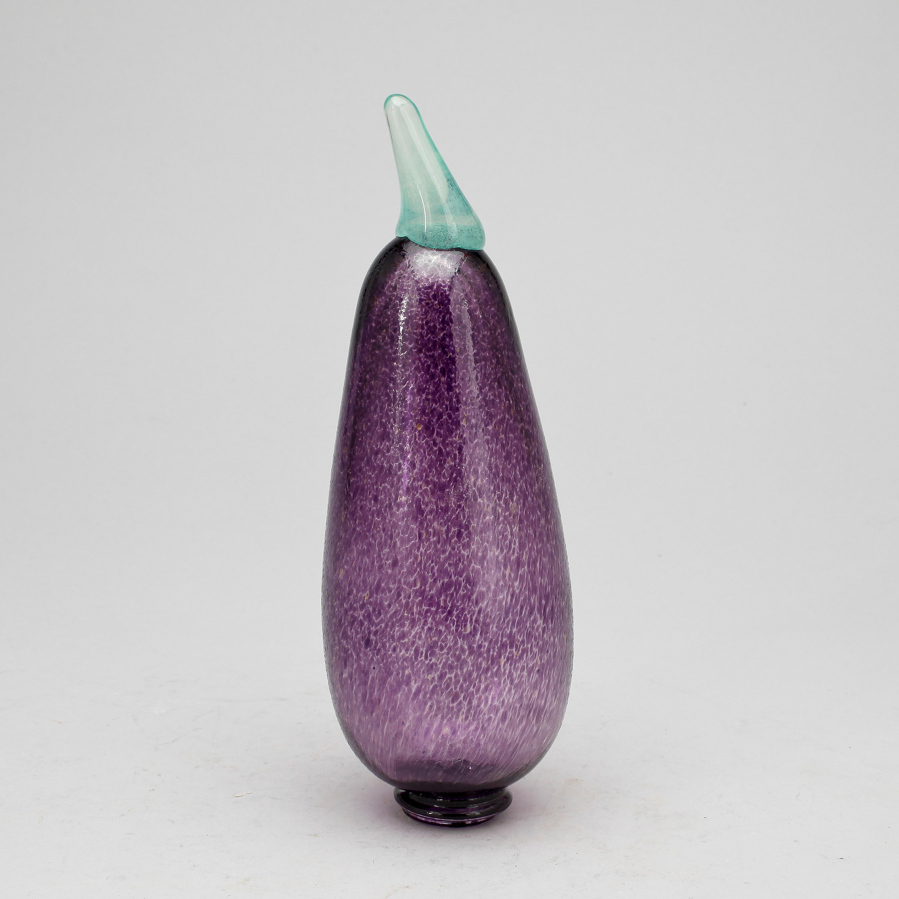 Kosta Boda Vase Madagascar Par Gunnel Sahlin – Bleu, Verre Soufflé
