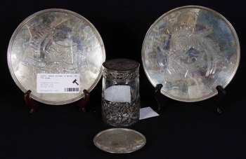 46973. PARTI SILVER, 4 delar. Ca 700 gram.