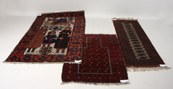 47117. MATTOR, 3 st, orientaliska, 137 x 90, 198 x 117, 185 x 62.