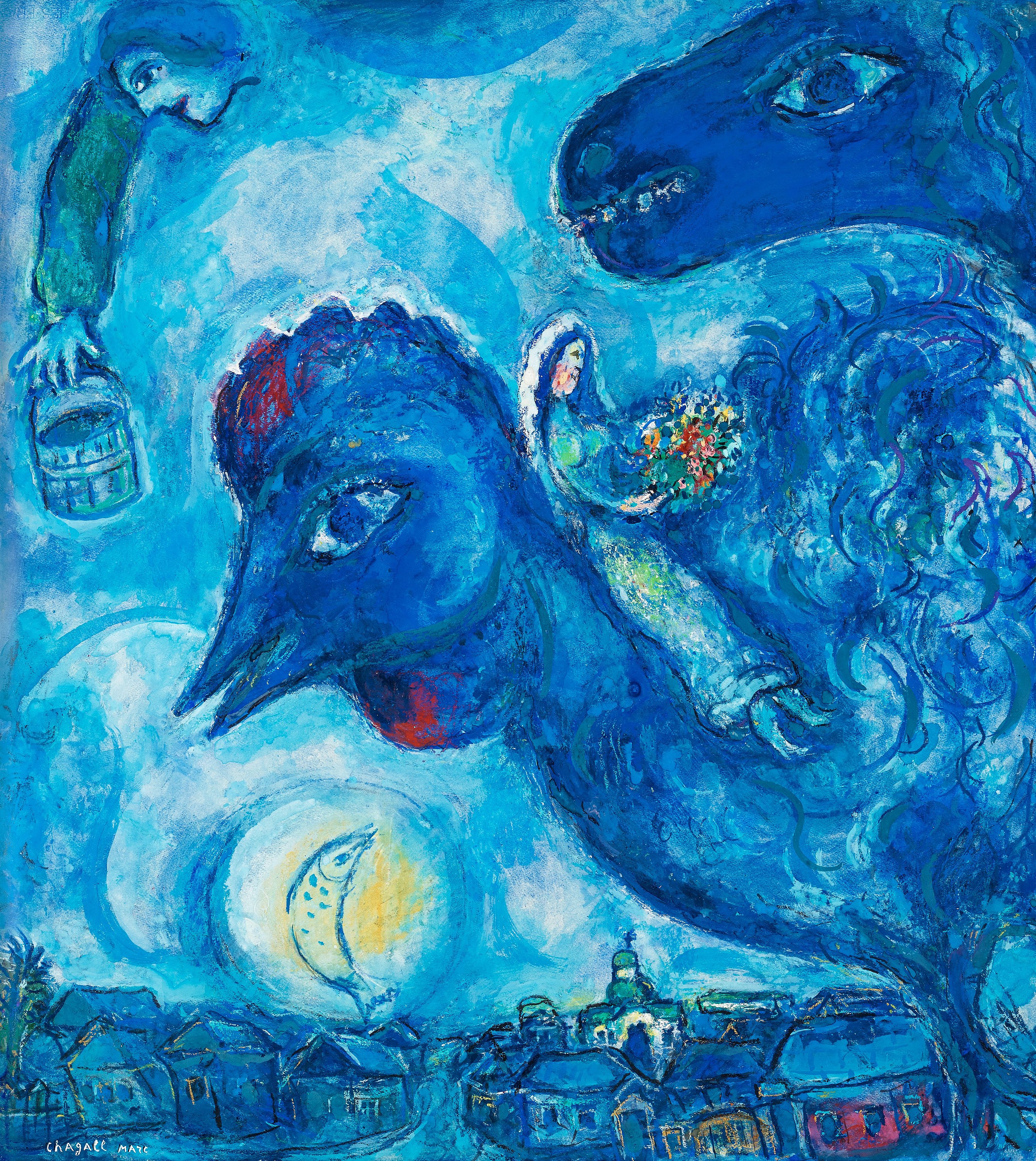 Marc Chagall, "Le rêve de Chagall sur Vitebsk". Bukowskis