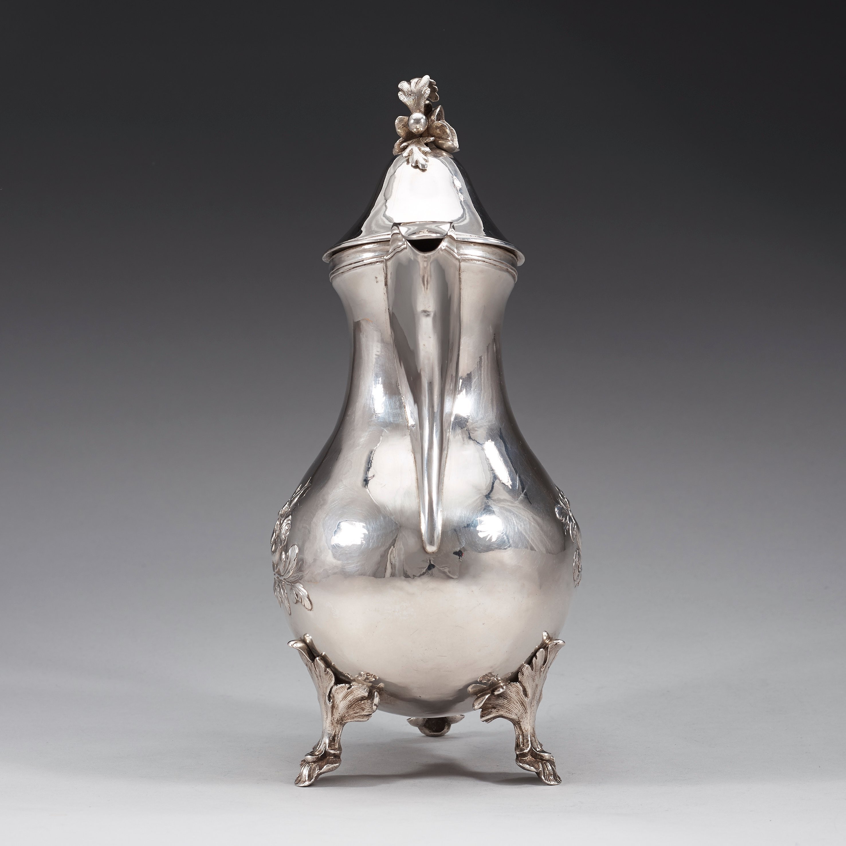 A Swedish 18th century silver coffeepot, marks of Pehr Zethelius