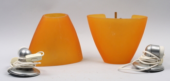 49455. VÄGGARMATURER, ett par. Sally, Arteluce, Italien.