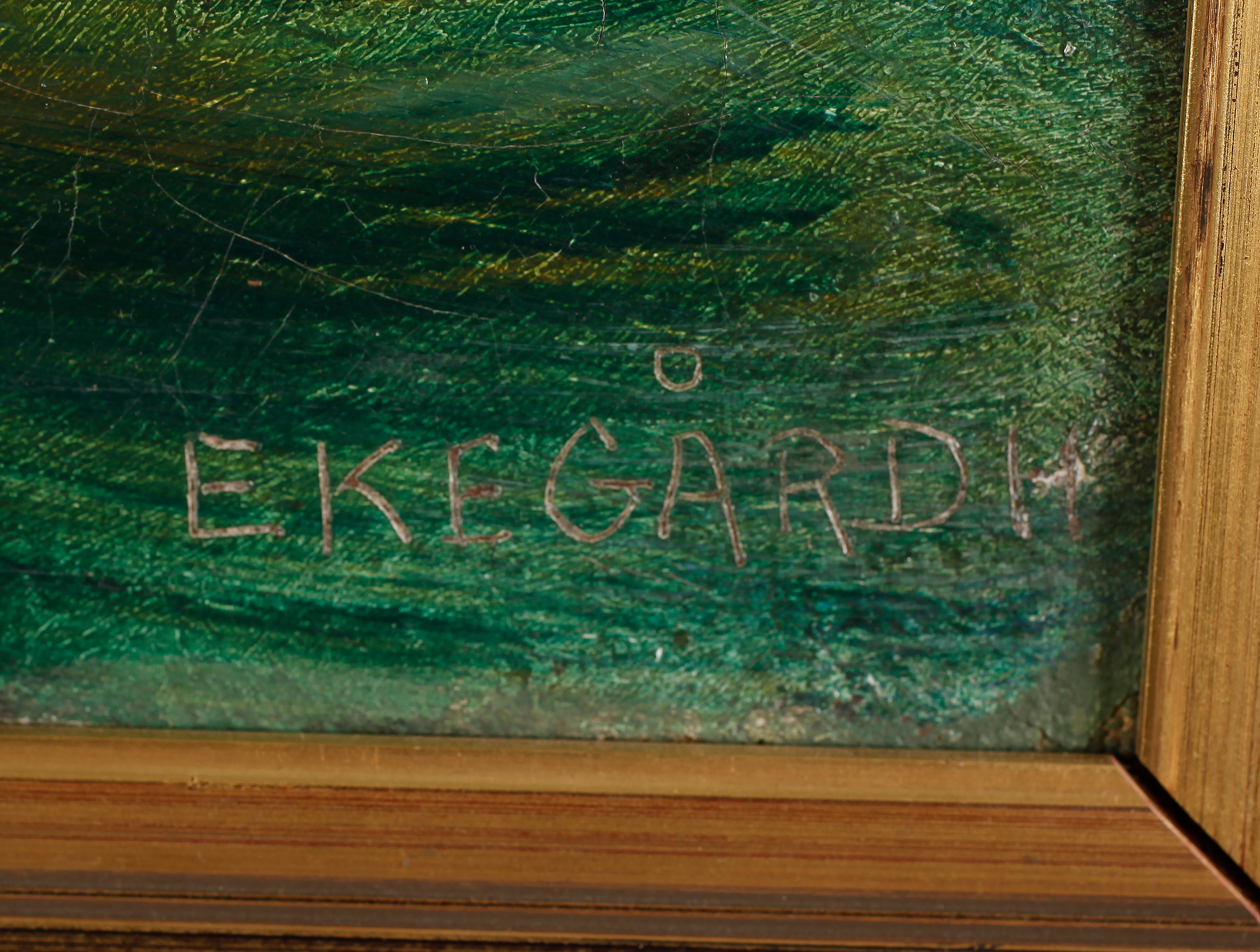 HANS EKEGÅRDH, olja på duk, signerad. Bukowskis