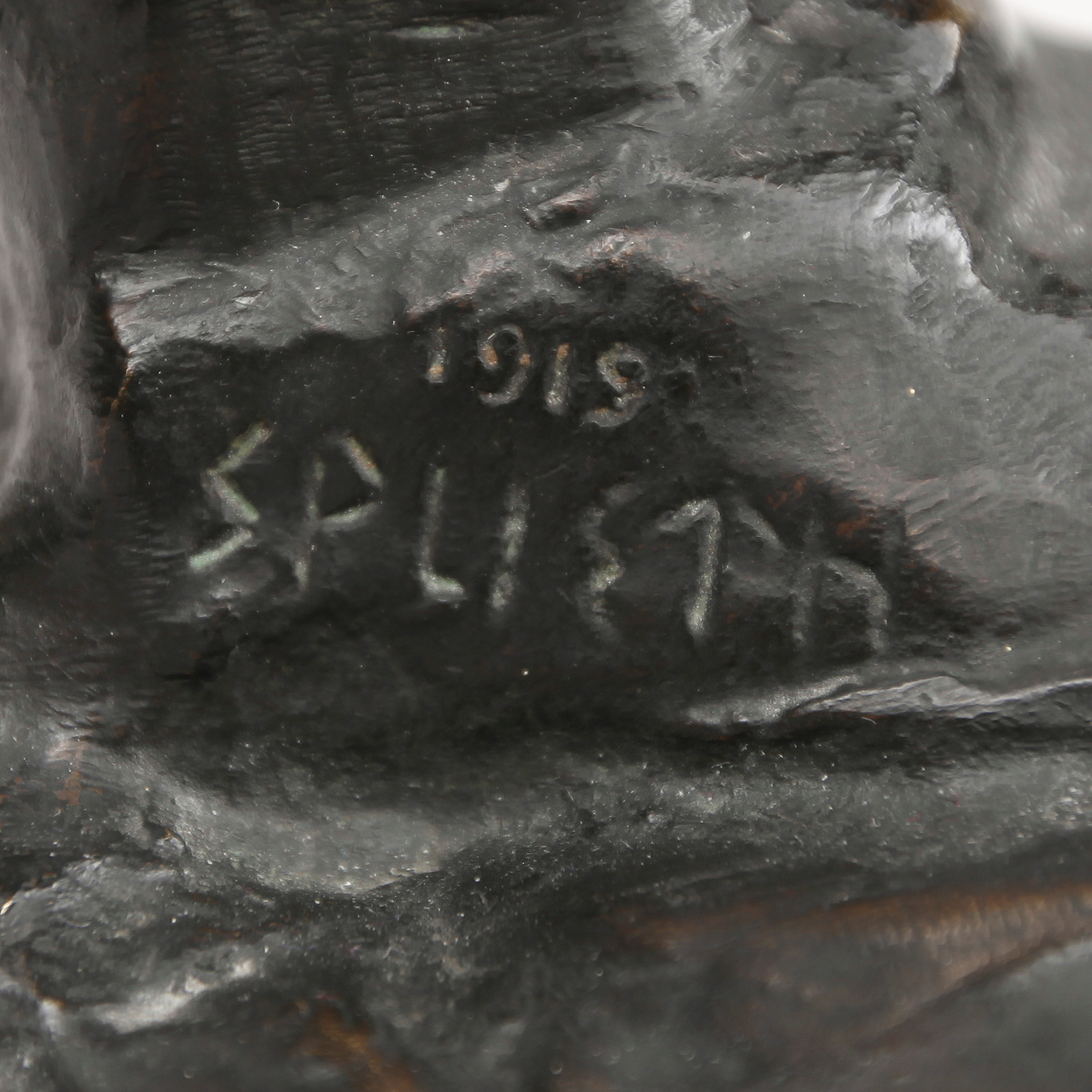 HEINRICH SPLIETH, skulptur, brons, signerad Splieth, 1919, W Nürnberg
