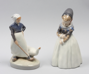 50861. PARTI FIGURINER, 2 st, Royal Copenhagen.