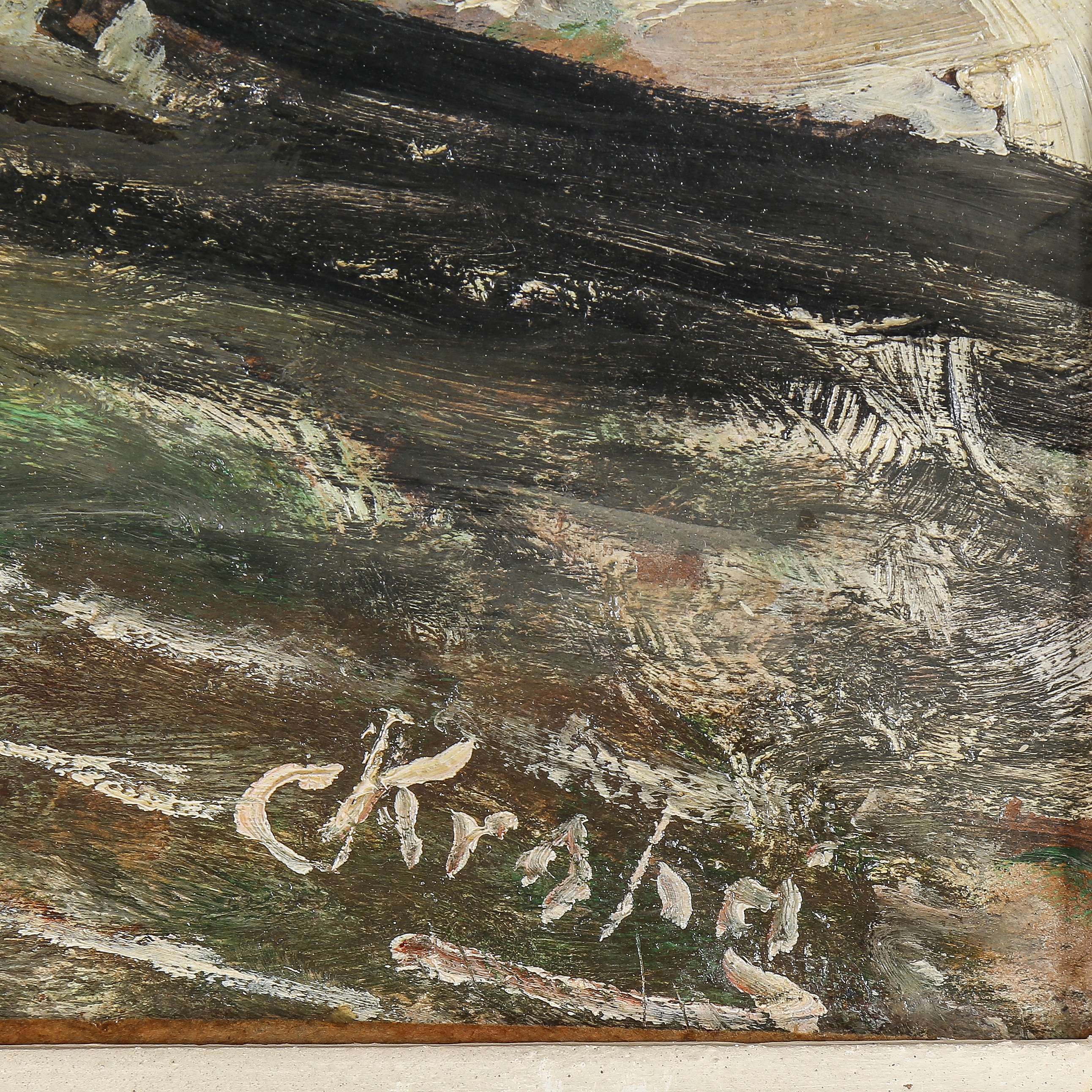 CHRISTIAN KROHG, signerad C. Krohg, uppfodrad duk. Bukowskis