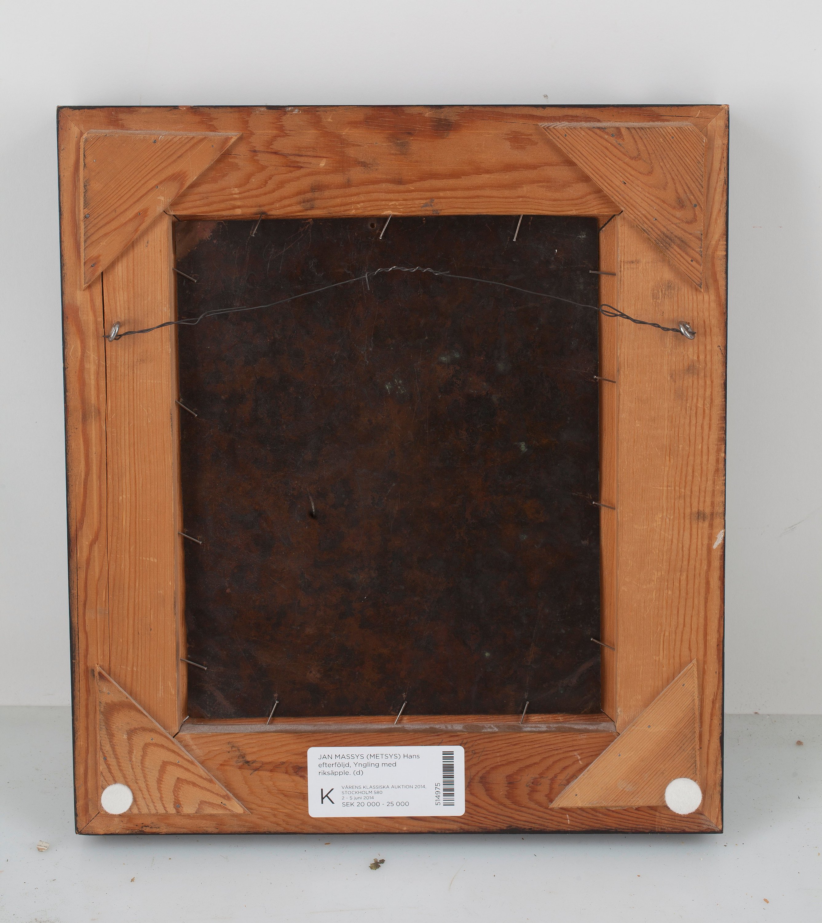 Jan Massys (Metsys) Follower of, Youth with a crossbearing orb (globus