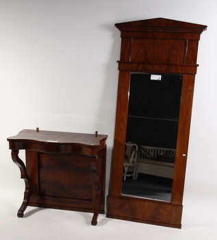 51649. SPEGEL MED KONSOLBORD, empiresenempire, 1800-talets första hälft.