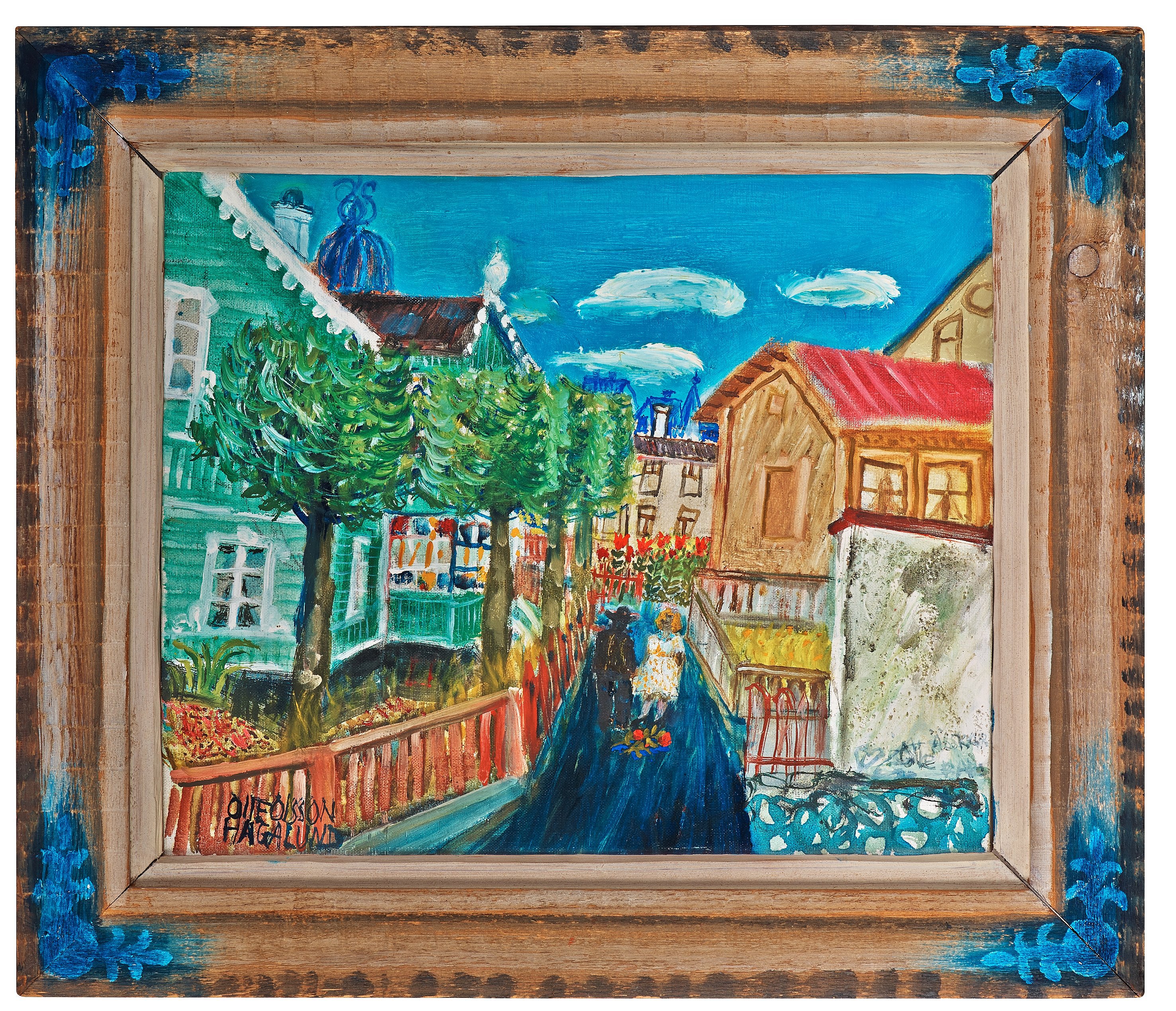 OLLE OLSSON-HAGALUND, KÄRLEKSFÖRKLARING. Signerad Olle Olsson Hagalund ...