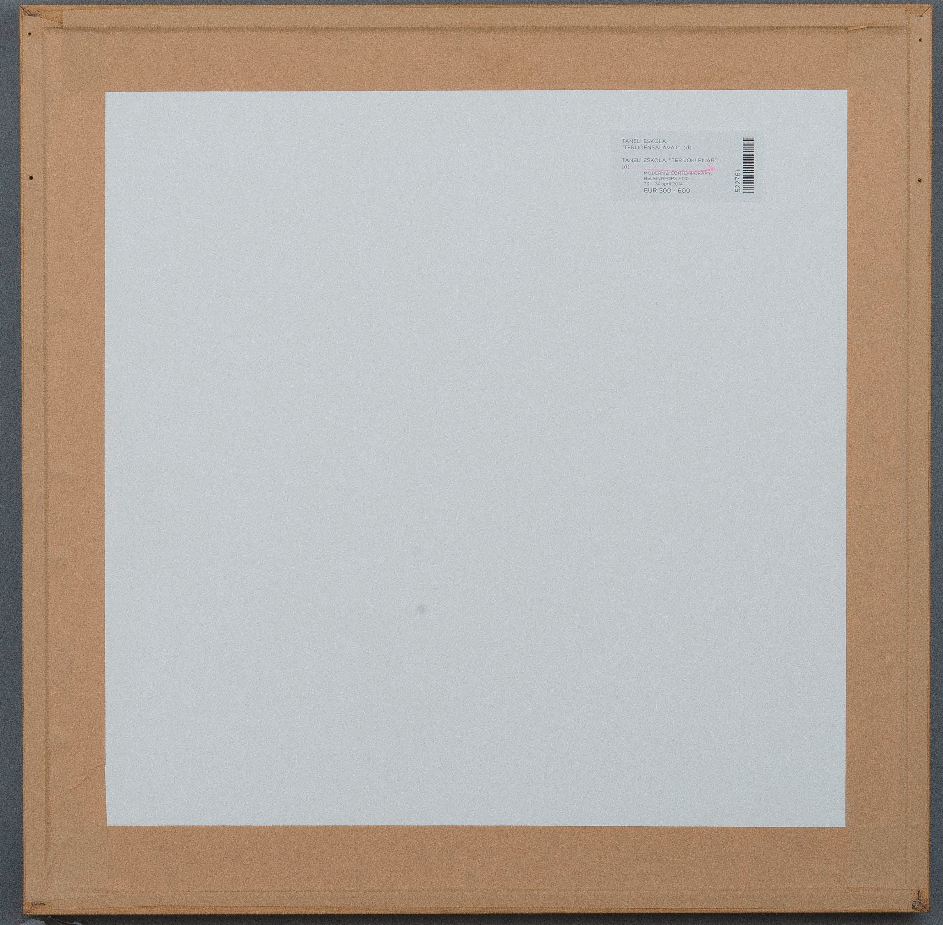 Taneli Eskola, "TERIJOKI WILLOWS". - Bukowskis