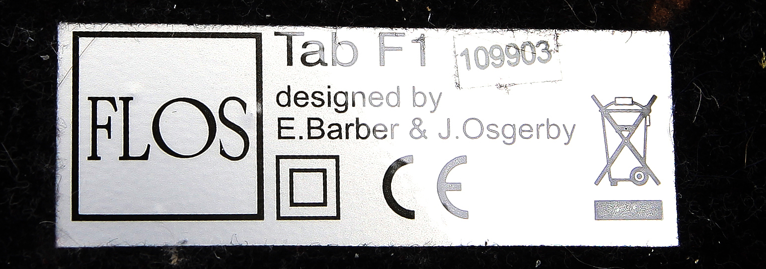 GOLVLAMPA, Flos, "Tab", Barber & Osgerby, 2000tal. Bukowskis