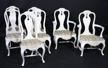 53069. MATSALSGRUPP, 10 delar, rokokostil, tidigt 1900-tal.