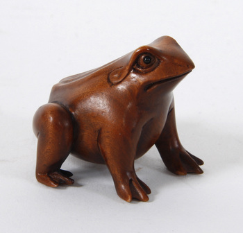 53671. NETSUKE, trä, orientalisk.
