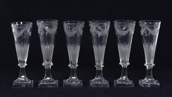 53919. CHAMPAGNESTRUTAR, 6 st, 1800-talets första hälft.