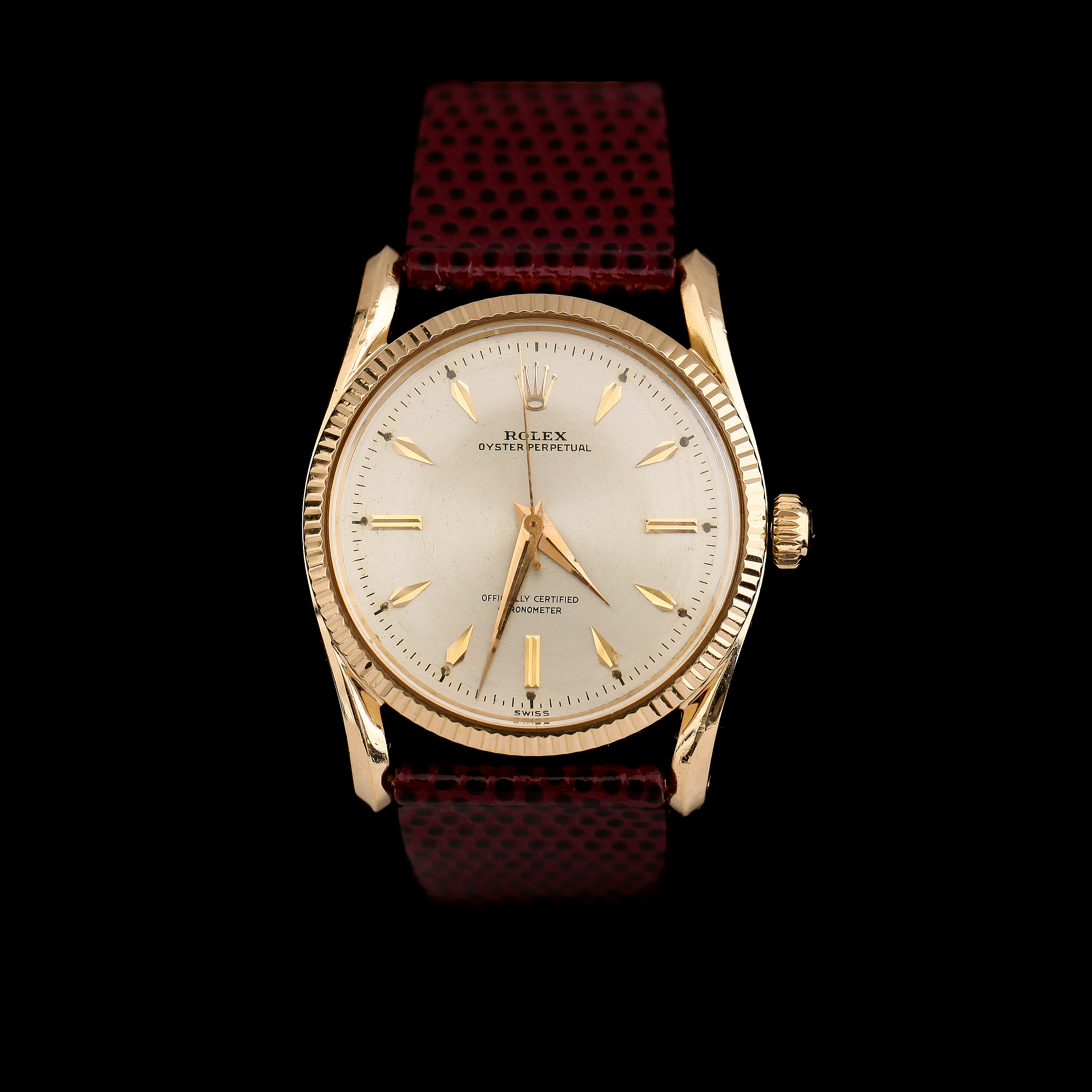 ARMBANDSUR, 18 k guld, Rolex Oyster Perpetual, Bombay 6590, 1900-talets  mitt. - Bukowskis