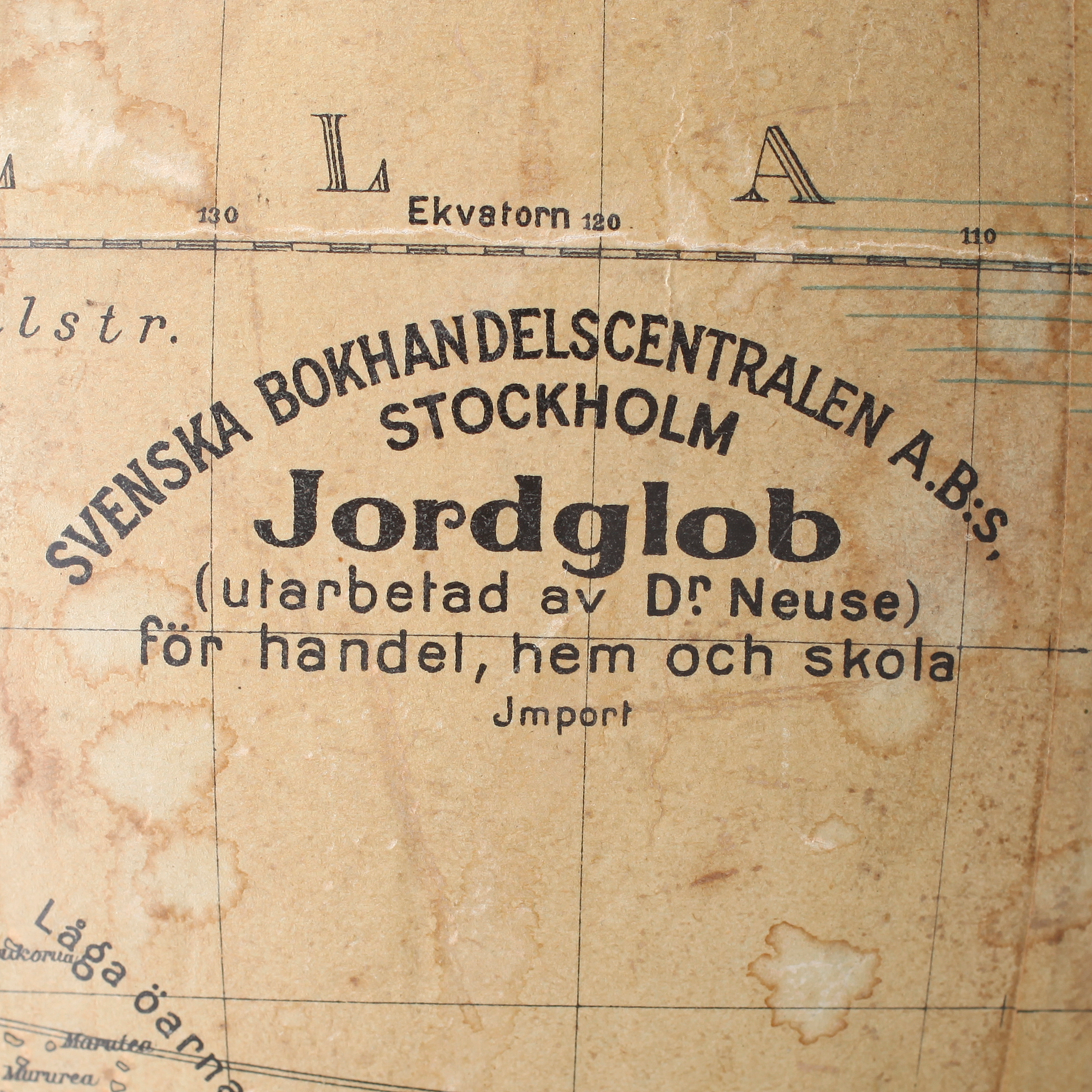 JORDGLOB, Dr Neuses för Handel, Hem och Skola, 1900-talets mitt