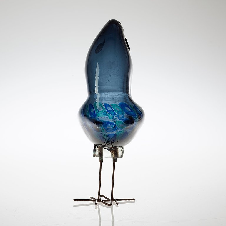 An Alessandro Pianon 'Pulcino' glass bird, Vistosi, Italy 1960's.