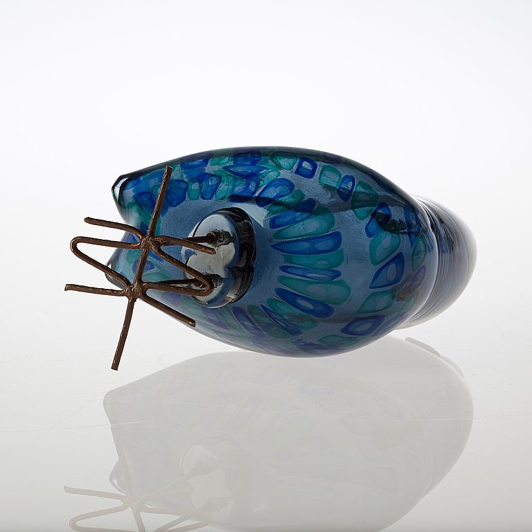 An Alessandro Pianon 'Pulcino' glass bird, Vistosi, Italy 1960's.