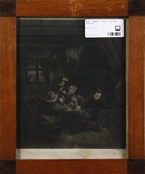 58687. GRAVYR, efter A. Ostade, 1800-tal.