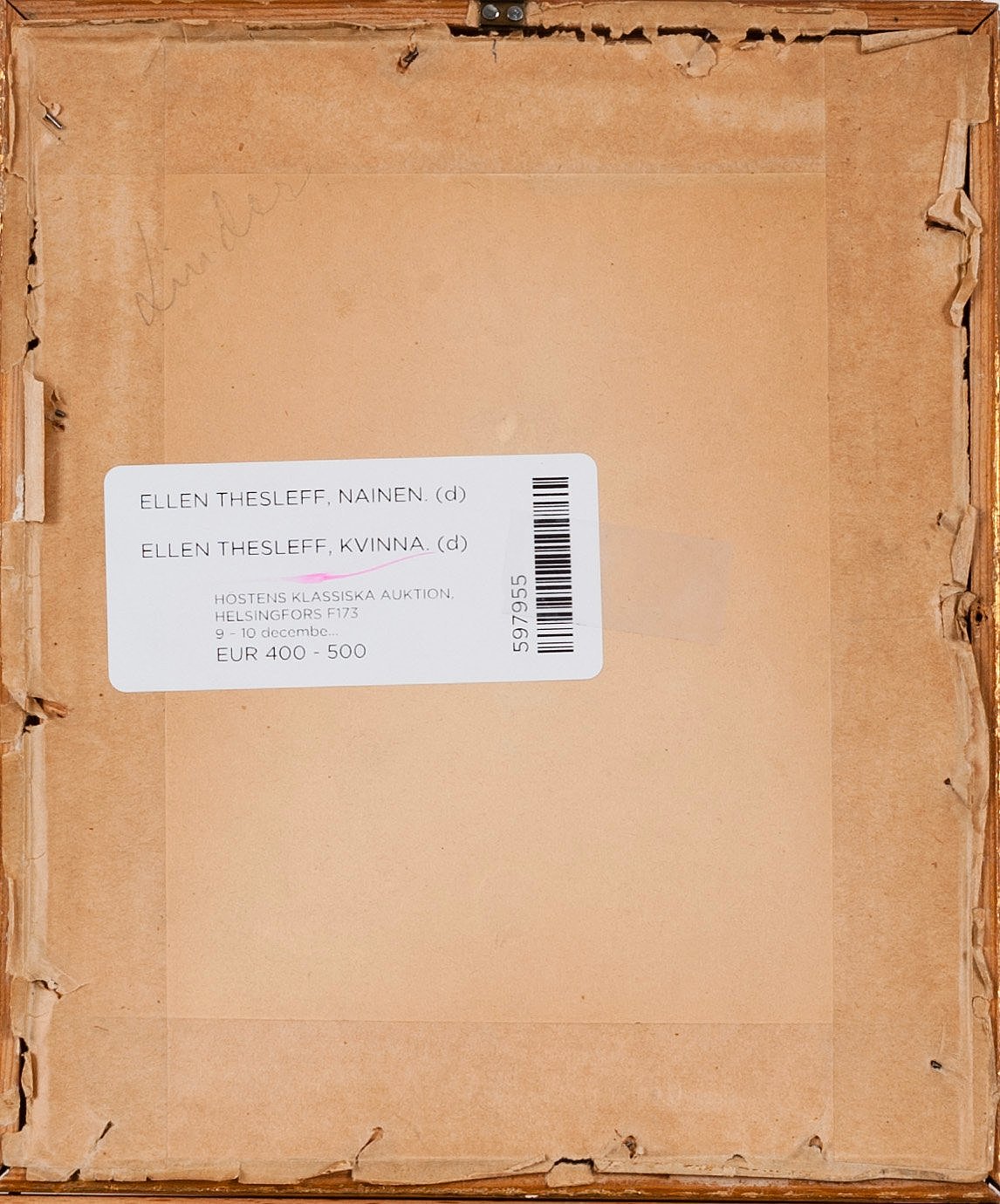 Ellen Thesleff, KVINNA. Bukowskis