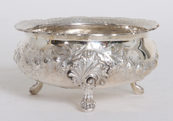 59797. SKÅL, silver, England. Ca 279 g.