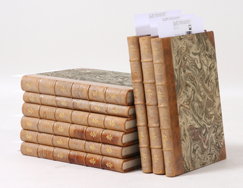 59917. BÖCKER, Svenska slott och herresäten, Ny samling, 4 vol, samt Svenska slott och herresäten vid 1900-talets första hälft, Ny följd, 5 vol.