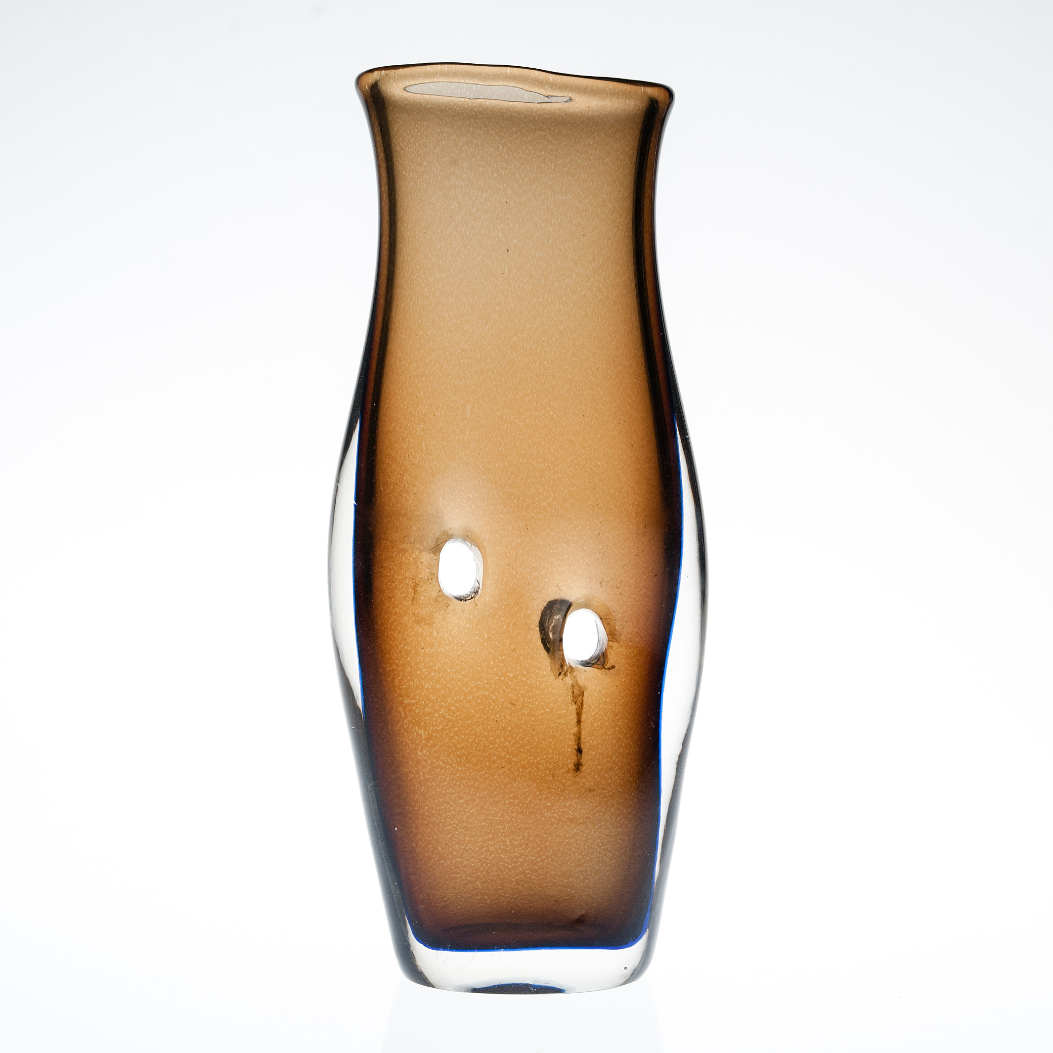 VASE, sign. Venini Murano, Italy. Fulvio Bianconindesigned in the