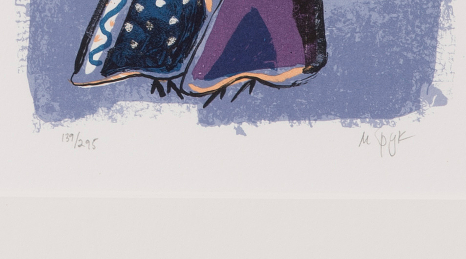 MADELEINE PYK, litografi, signerad, numrerad 139/295. - Bukowskis