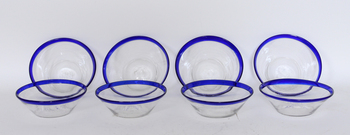 61295. FILBUNKAR, 8 st, glas.