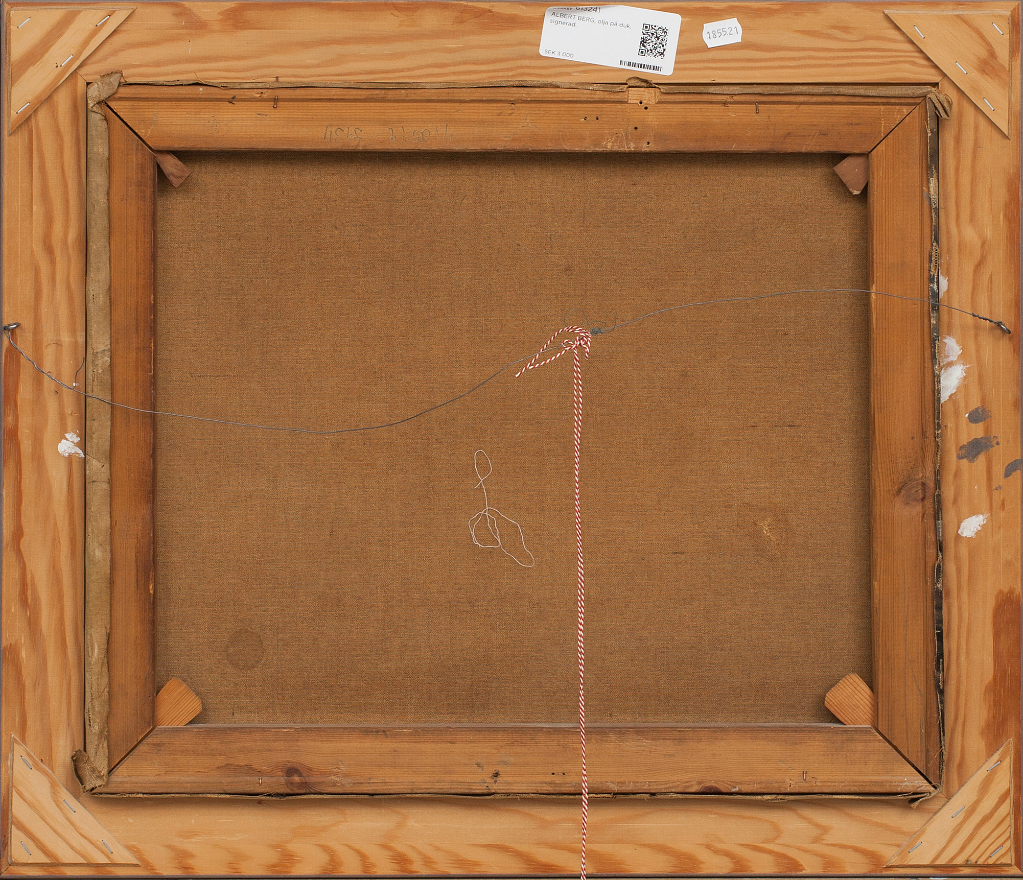 ALBERT BERG, olja på duk, signerad. Bukowskis