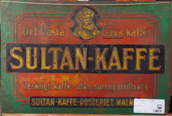6525. SKYLTAR, 4 st, plåt.