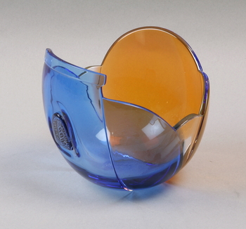 65817. SKÅL, glas. Gunnar Cyrén, Orrefors, -83.