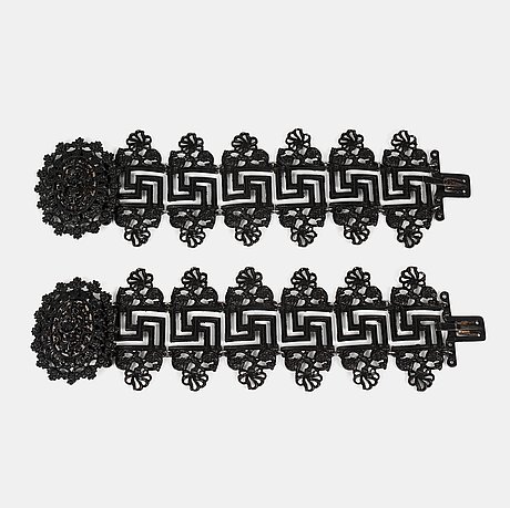 A pair of Berlin Iron (Berliner Eisen) bracelets. Germany, first half