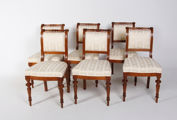 6717. STOLAR, 6 st. Senempire, 1800-talets senare hälft.